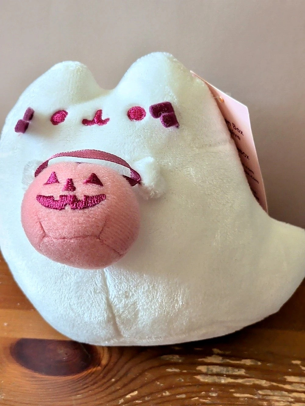 Pusheen Mini Plush Pumpkin Pusheen White & Pink